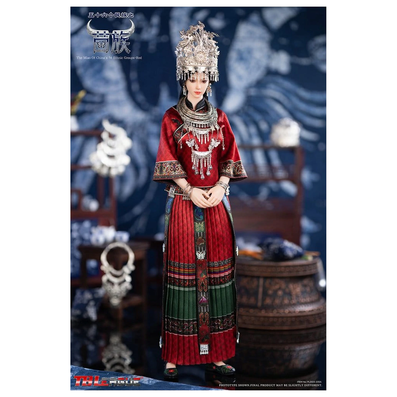 The Miao of China's 56 Ethnic Groups Figur 1/6 Rot 30 cm Produktfoto