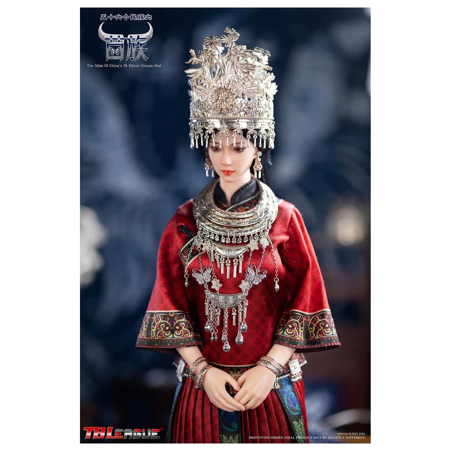 The Miao of China's 56 Ethnic Groups Figur 1/6 Rot 30 cm Produktfoto