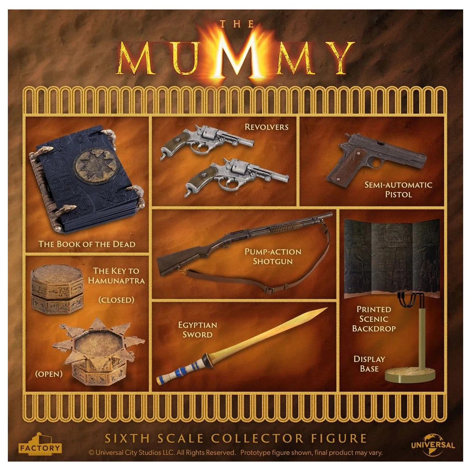 The Mummy Actionfigur 1/6 Rick O’Connell 30 cm Produktfoto