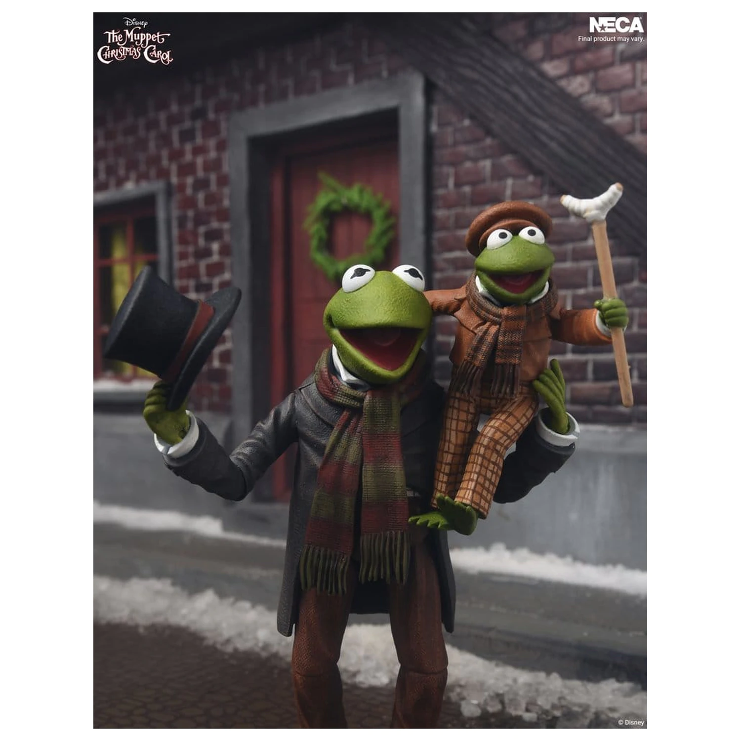 The Muppet Christmas Carol Ultimate Actionfiguren 2er-Pack Kermit as Bob Cratchit & Robin as Tiny Tim 18 cm Produktfoto