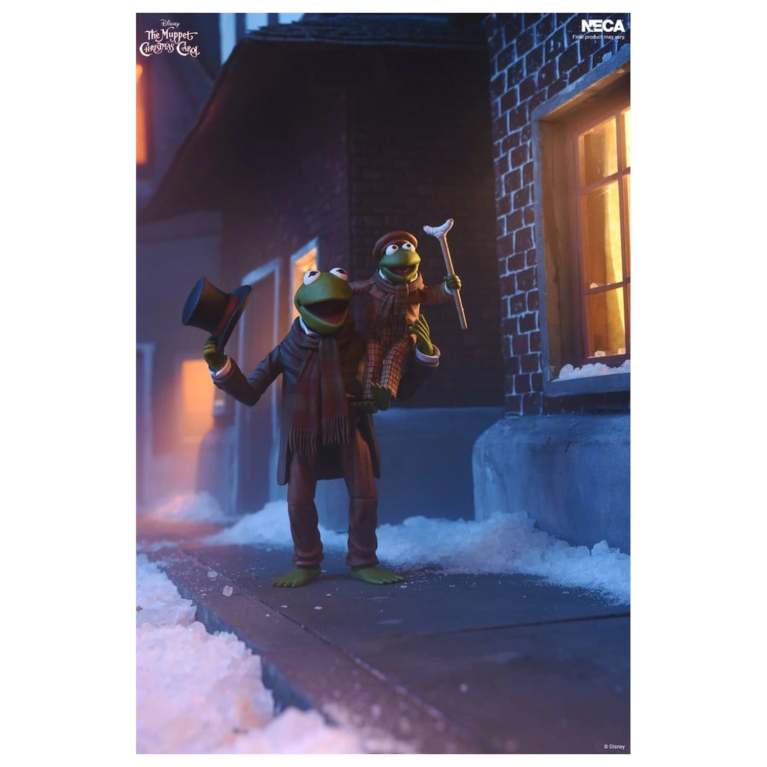 The Muppet Christmas Carol Ultimate Actionfiguren 2er-Pack Kermit as Bob Cratchit & Robin as Tiny Tim 18 cm Produktfoto