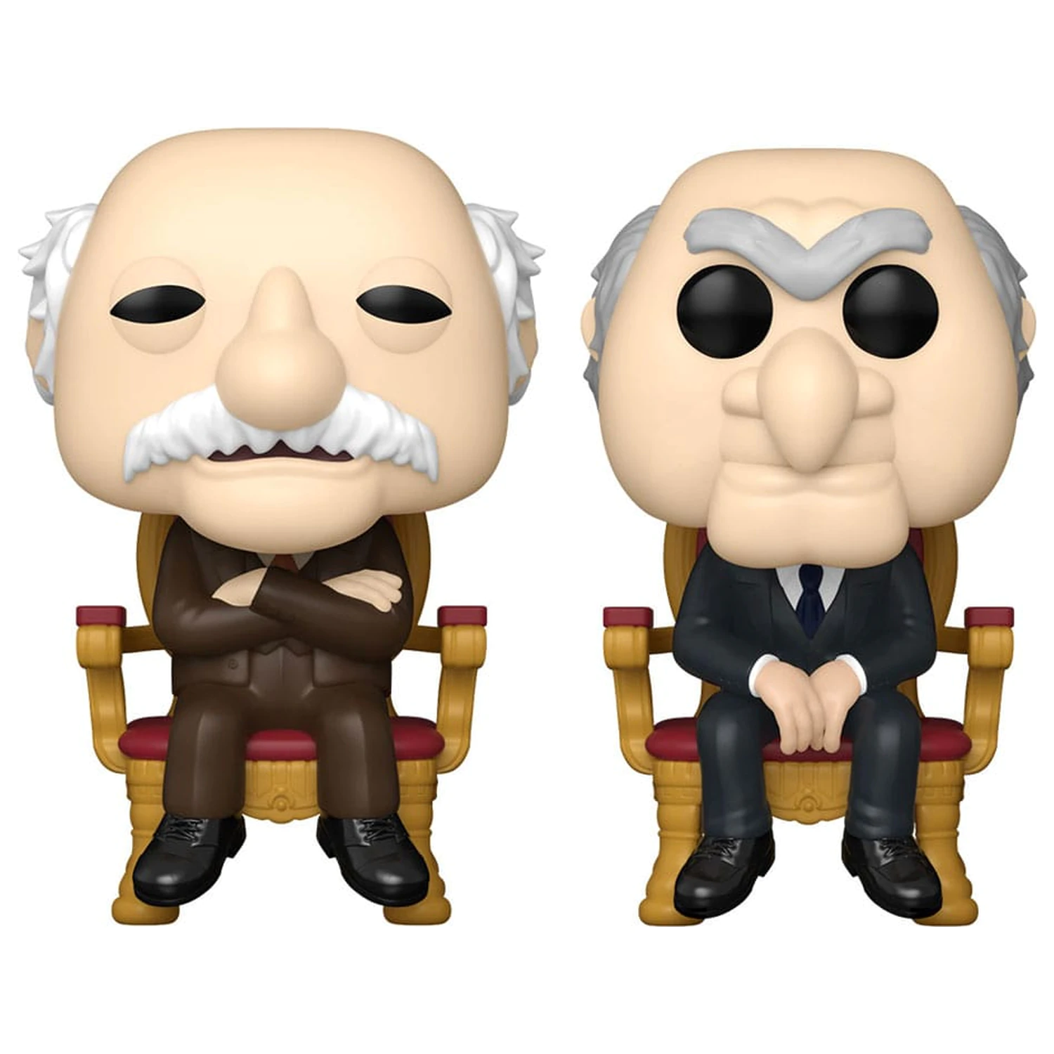 The Muppets Funko POP! Television Vinyl Figuren 2er-Pack Waldorf & Statler 9 cm Produktfoto