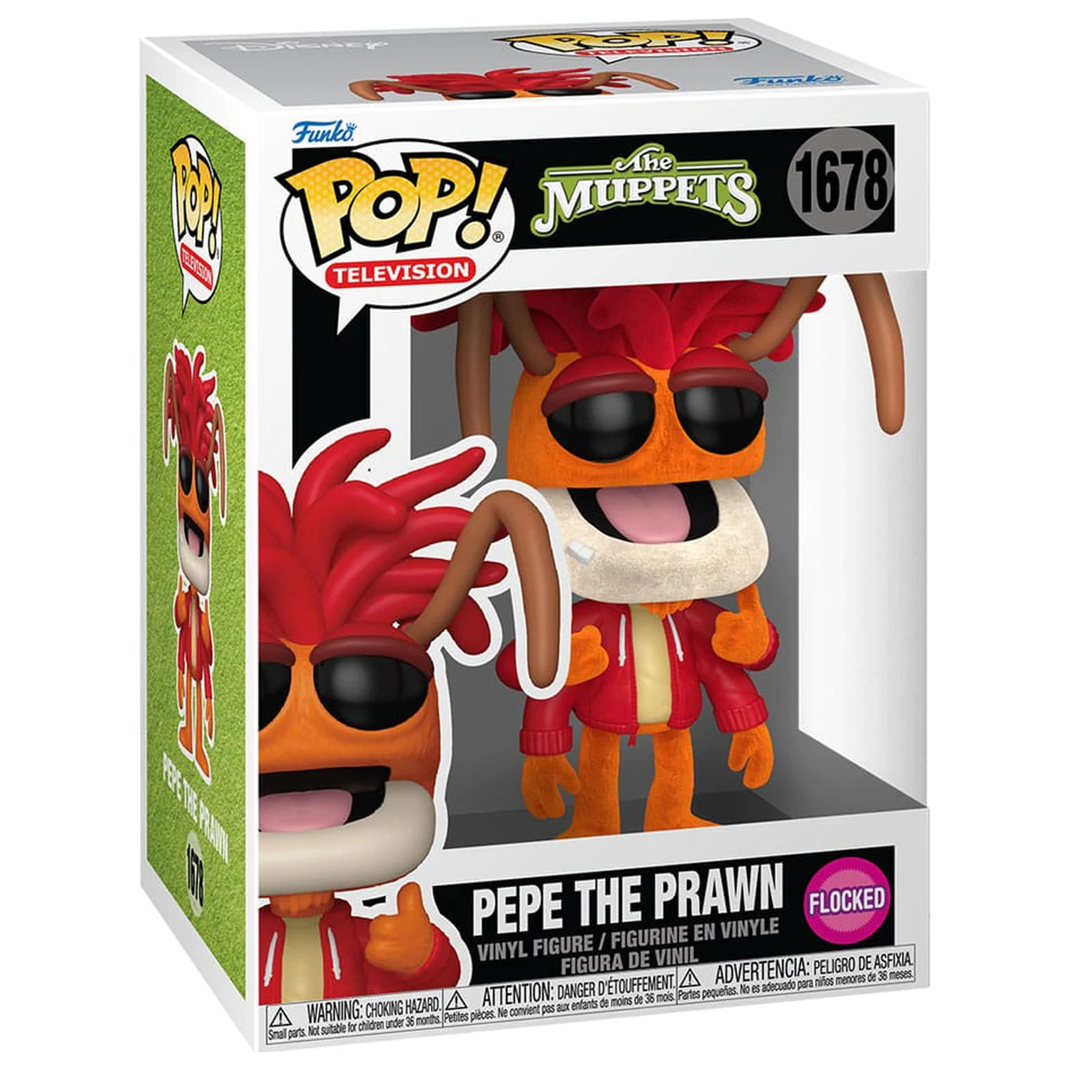 The Muppets Funko POP! Vinyl Figur Pepe the Prawn (Flocked) 9 cm Produktfoto
