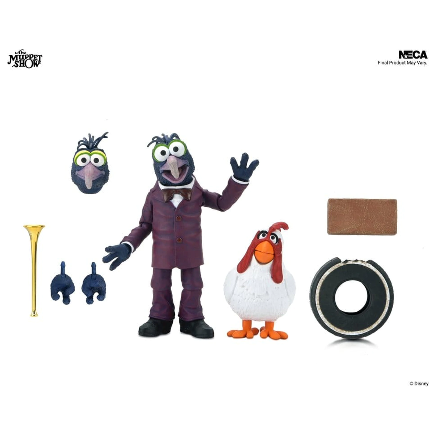 The Muppets Ultimative Actionfigur Gonzo with Camilla 18 cm Produktfoto