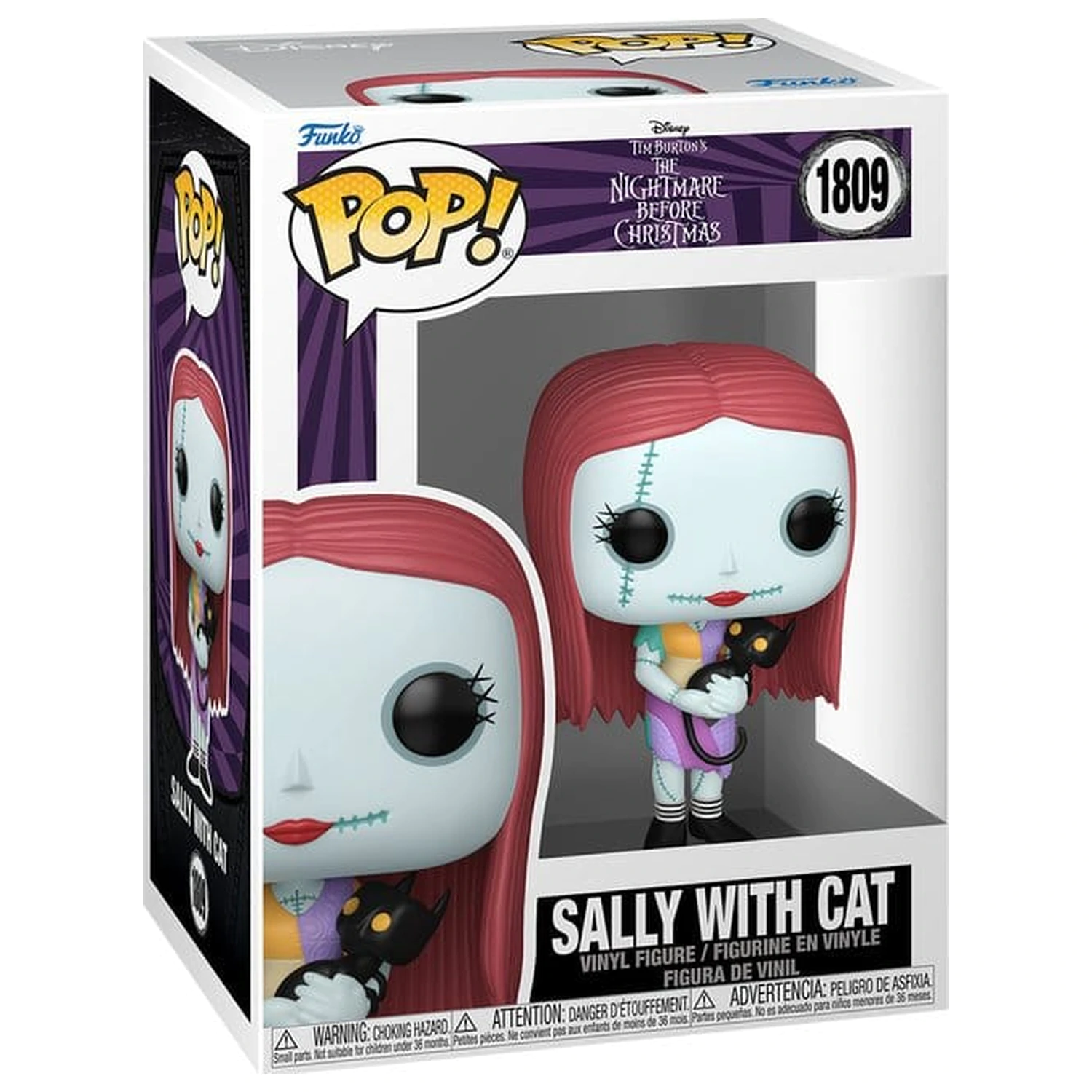 The Nightmare Before Christmas Funko POP! Vinyl Figur Sally with Cat 9 cm Produktfoto