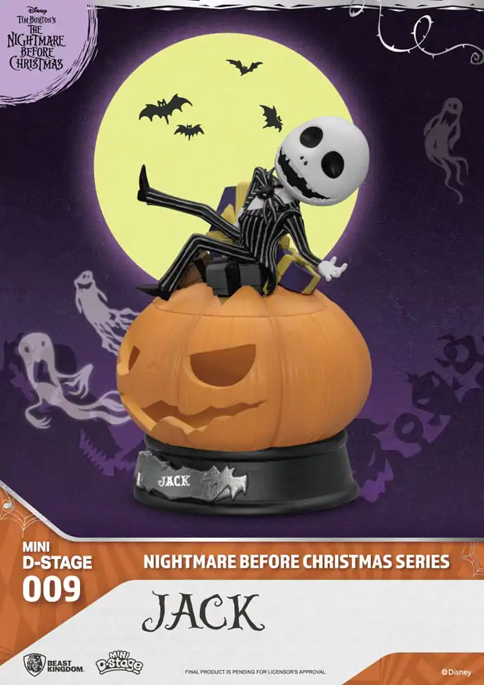 The Nightmare Before Christmas Mini Diorama Stage PVC Figur Jack 10 cm termékfotó