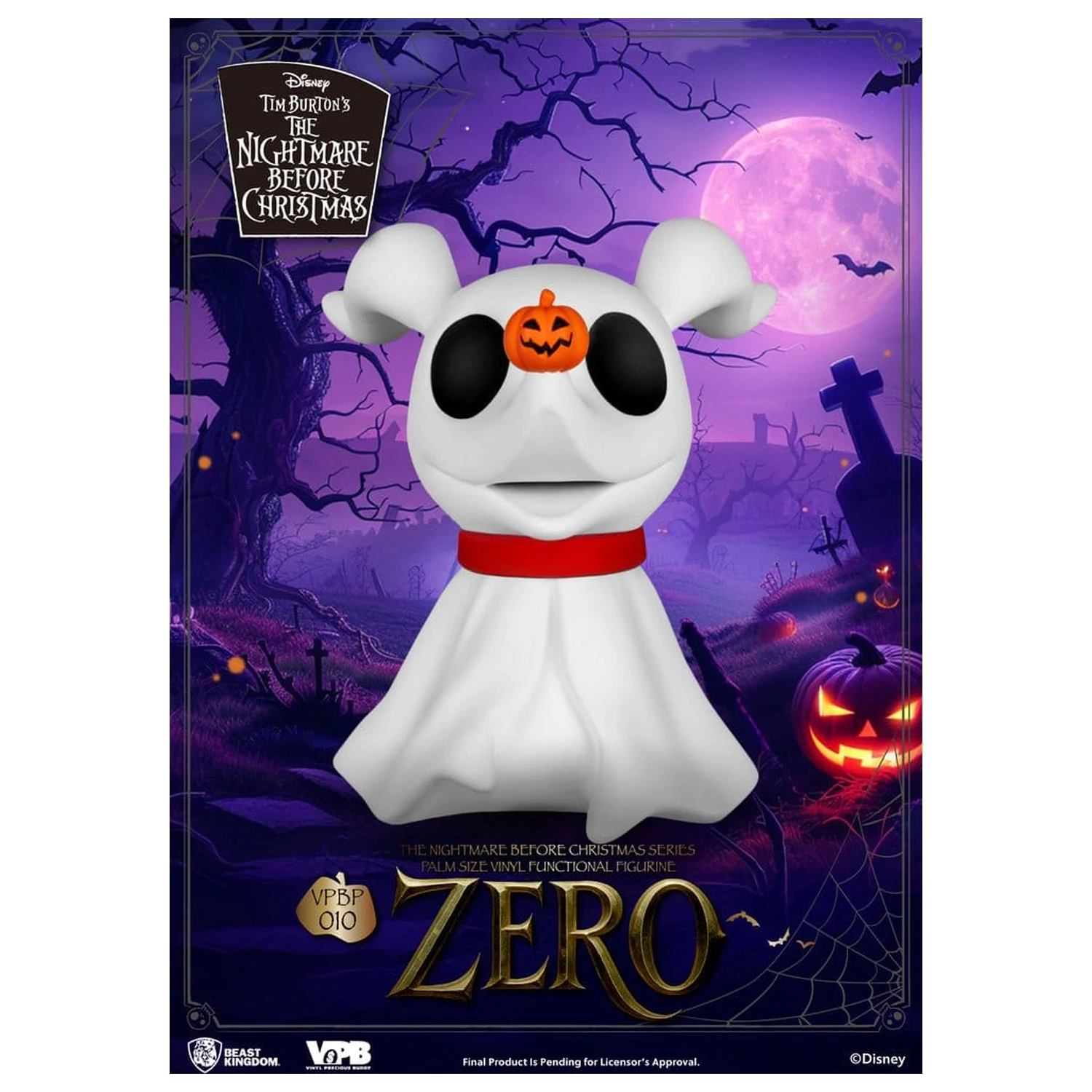 The Nightmare Before Christmas Palm Size Figur Spardose Zero 11 cm Produktfoto