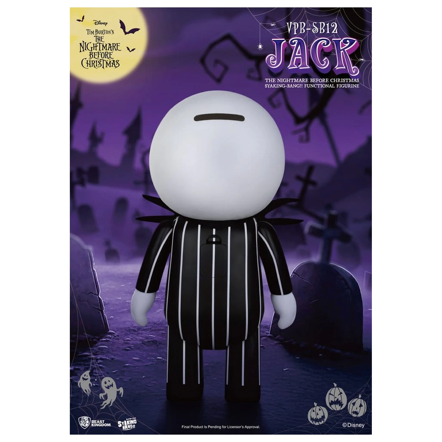 The Nightmare Before Christmas syaking-bang Figur Bank Jack 47 cm Produktfoto