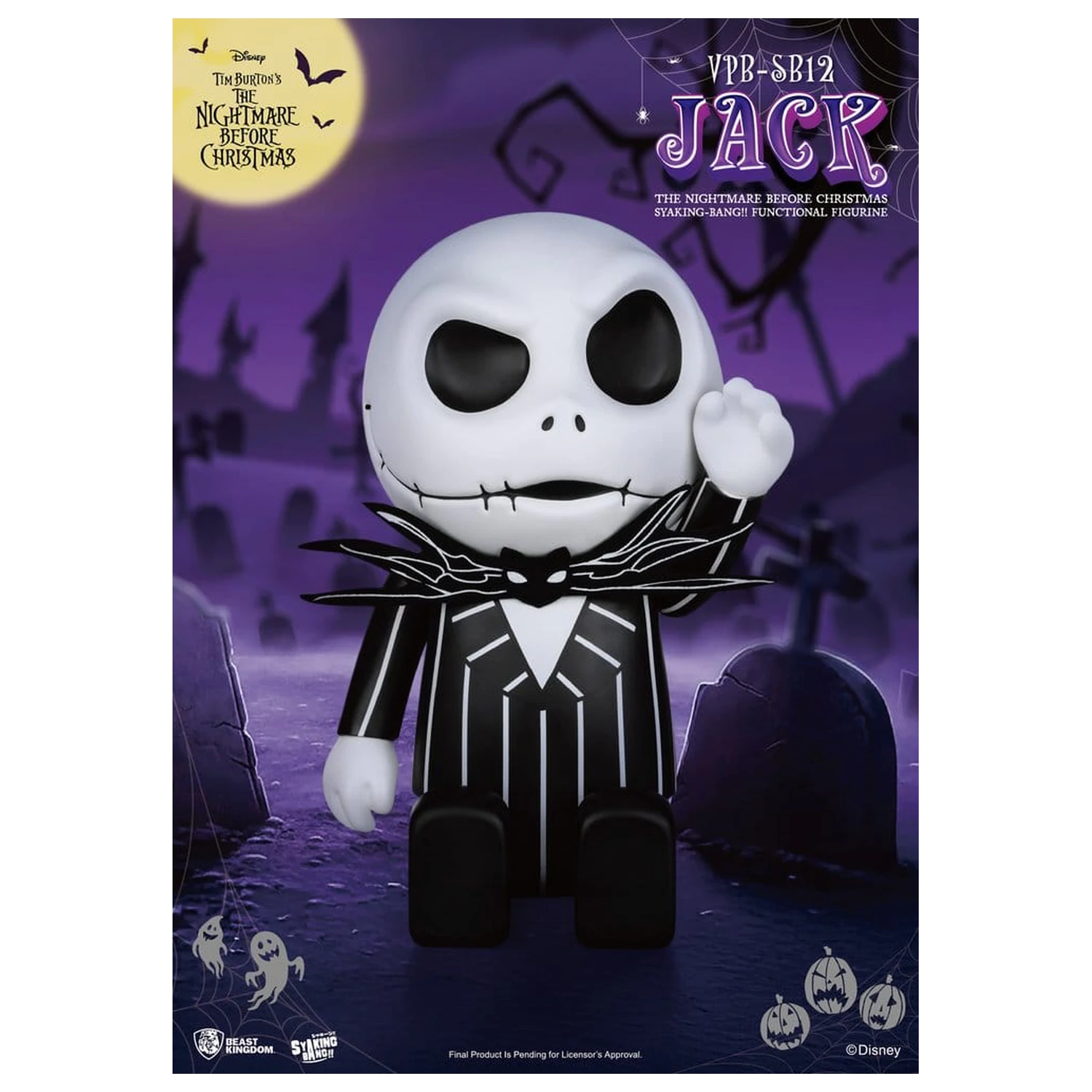The Nightmare Before Christmas syaking-bang Figur Bank Jack 47 cm Produktfoto