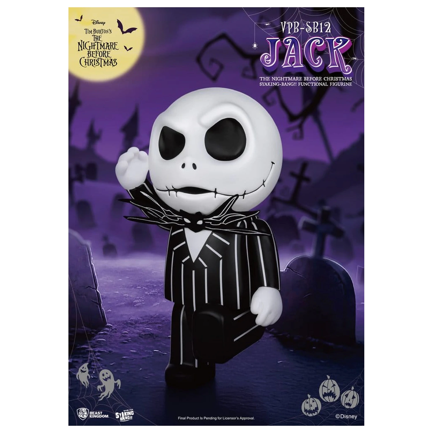 The Nightmare Before Christmas syaking-bang Figur Bank Jack 47 cm Produktfoto