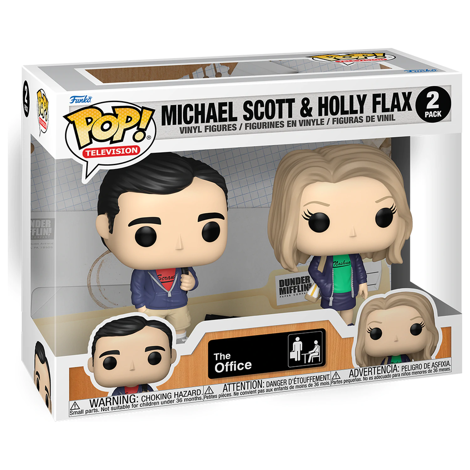 The Office Funko POP! Television Vinylfiguren 2er-Pack Michael & Holly 9 cm Produktfoto
