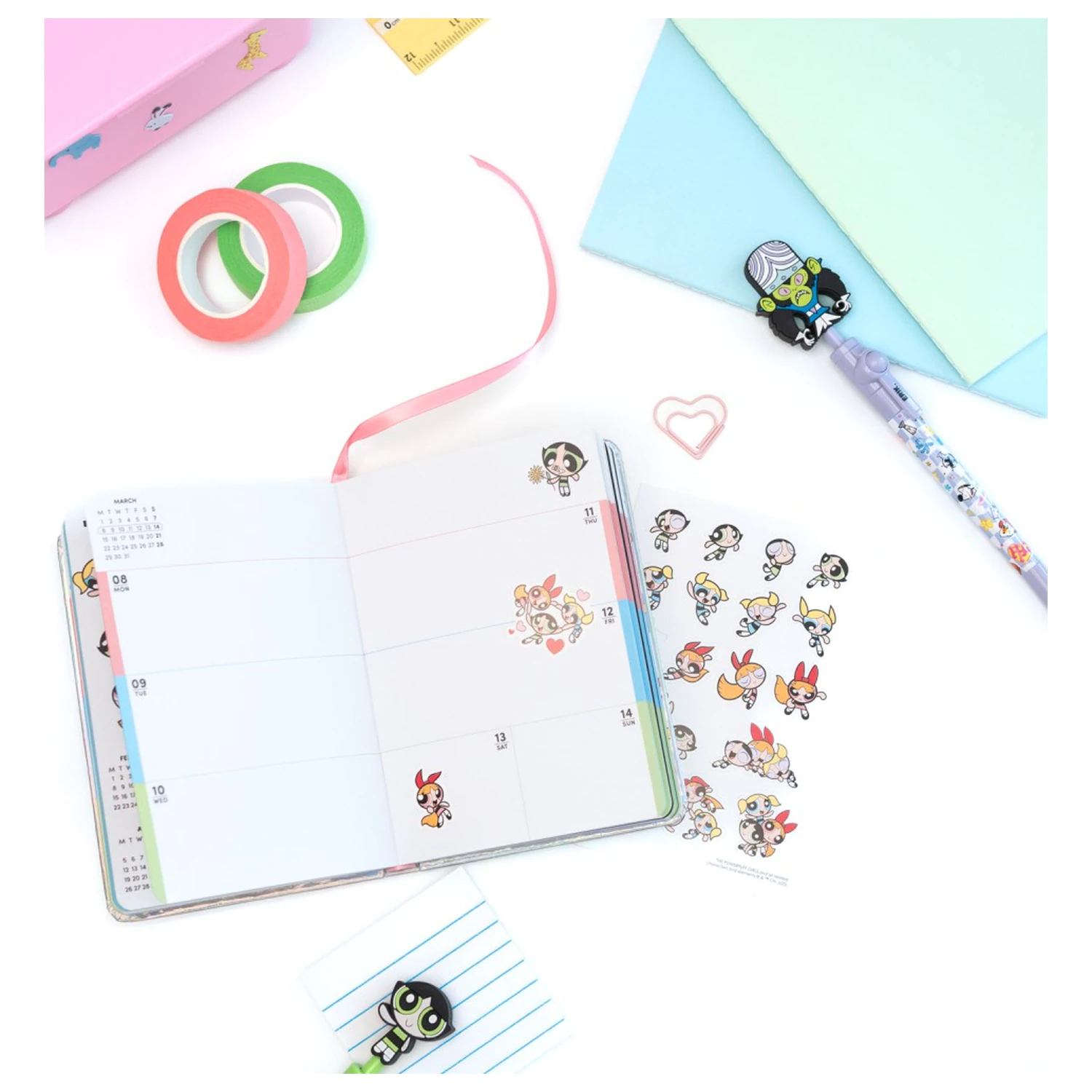 The Powerpuff Girls Akademischer Planer 2026/27 A6 *English Version* Produktfoto