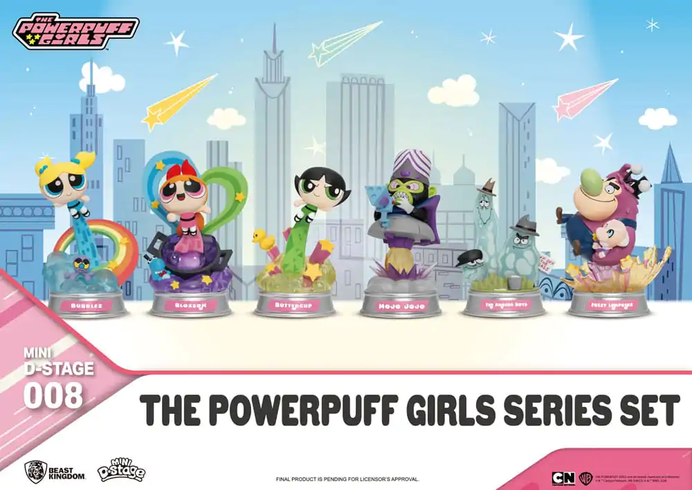 The Powerpuff Girls Mini Diorama Stage Statuen The Powerpuff Girls Series Set 12 cm termékfotó