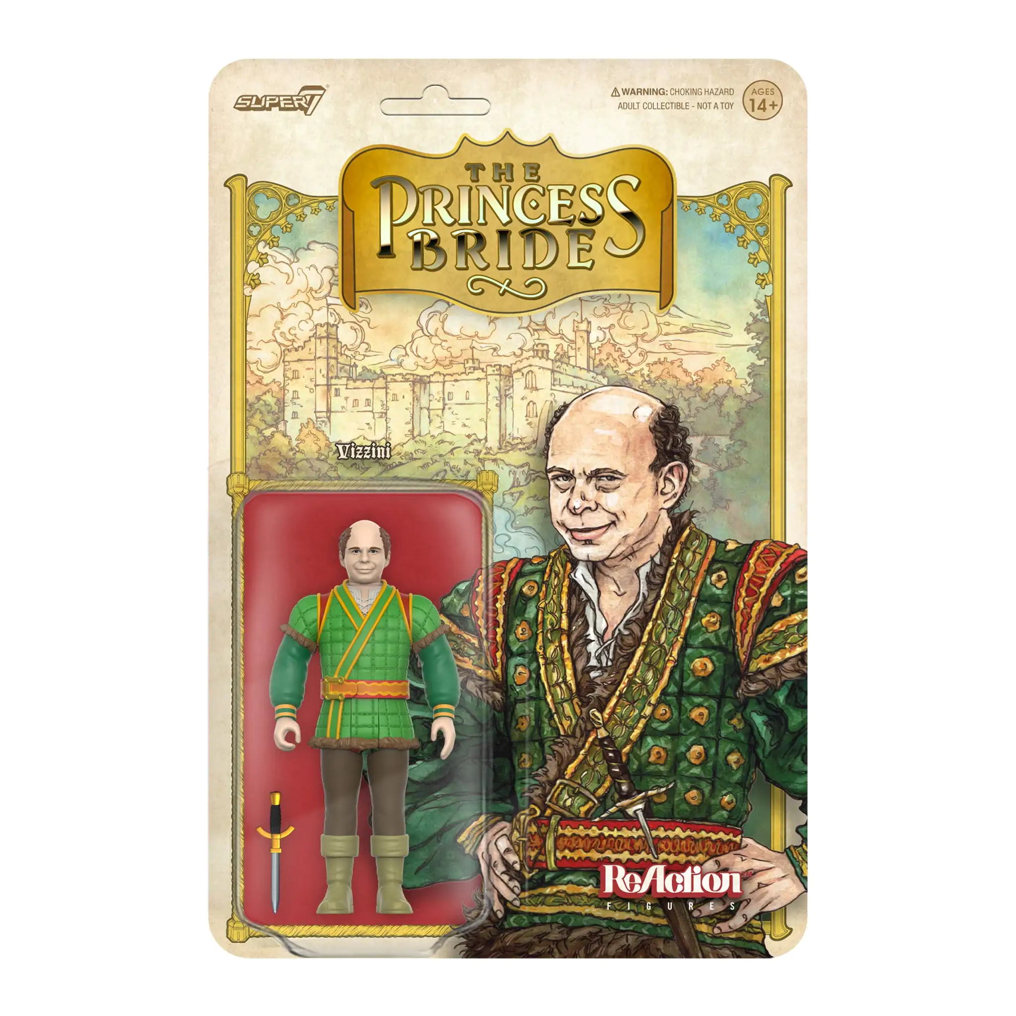 Die Braut des Prinzen  ReAction Actionfigur Vizzini 10 cm Produktfoto