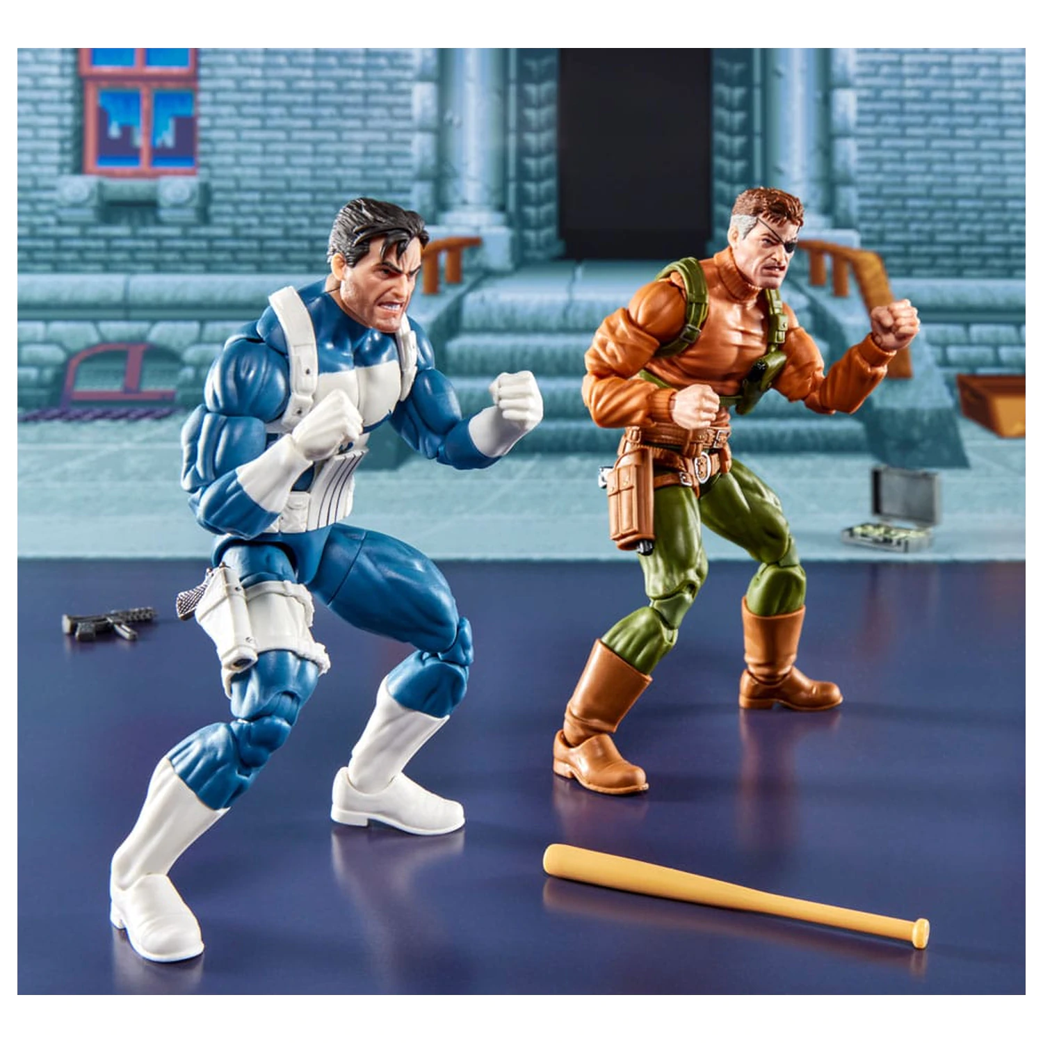 The Punisher Marvel Legends Gamerverse Action-Figuren 2er-Pack Punisher & Nick Fury 15 cm Produktfoto