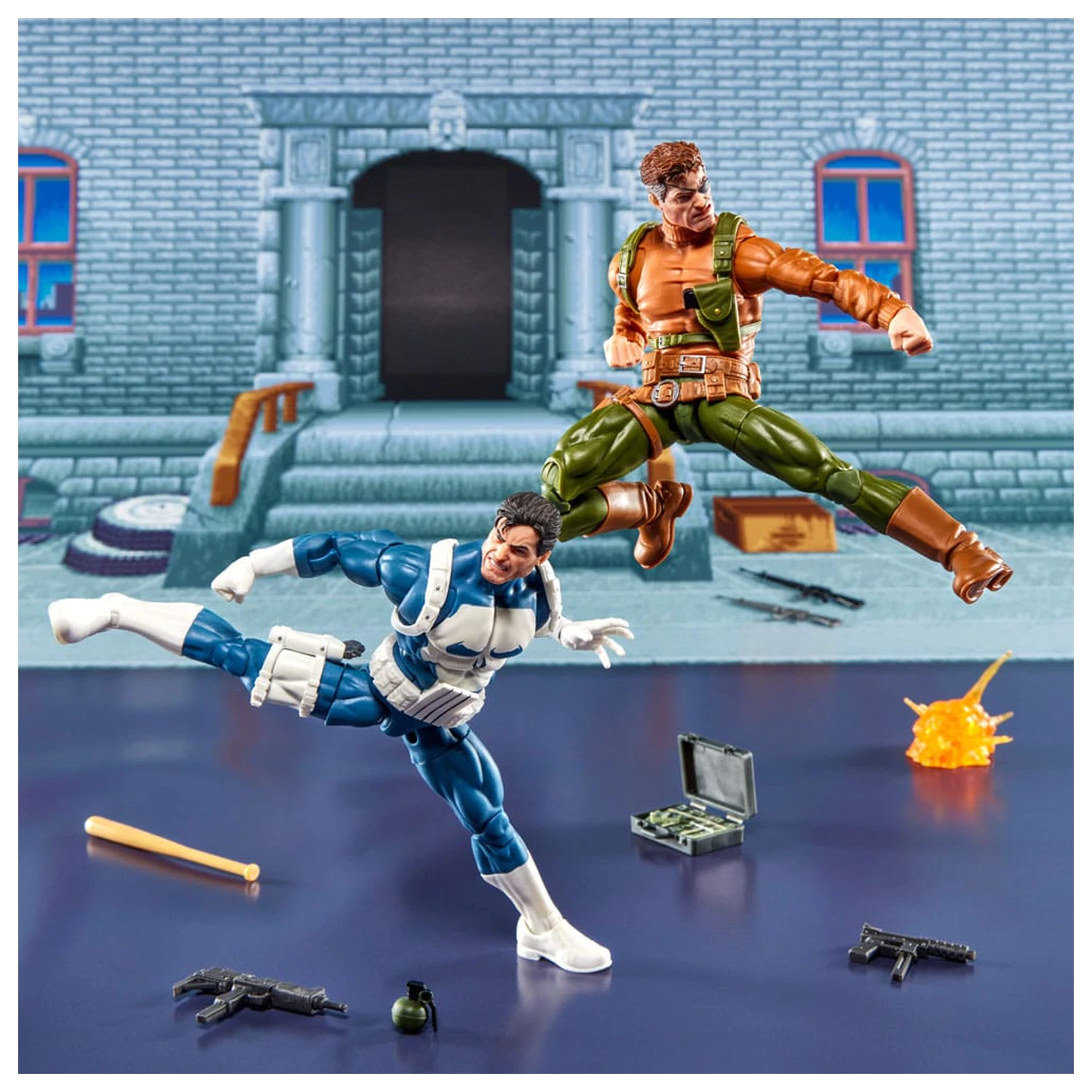 The Punisher Marvel Legends Gamerverse Action-Figuren 2er-Pack Punisher & Nick Fury 15 cm Produktfoto