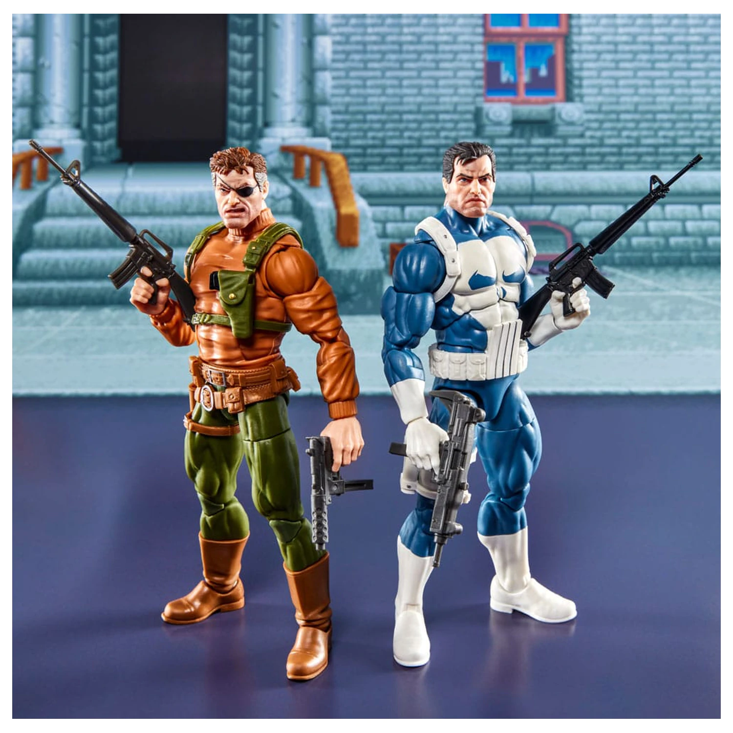 The Punisher Marvel Legends Gamerverse Action-Figuren 2er-Pack Punisher & Nick Fury 15 cm Produktfoto