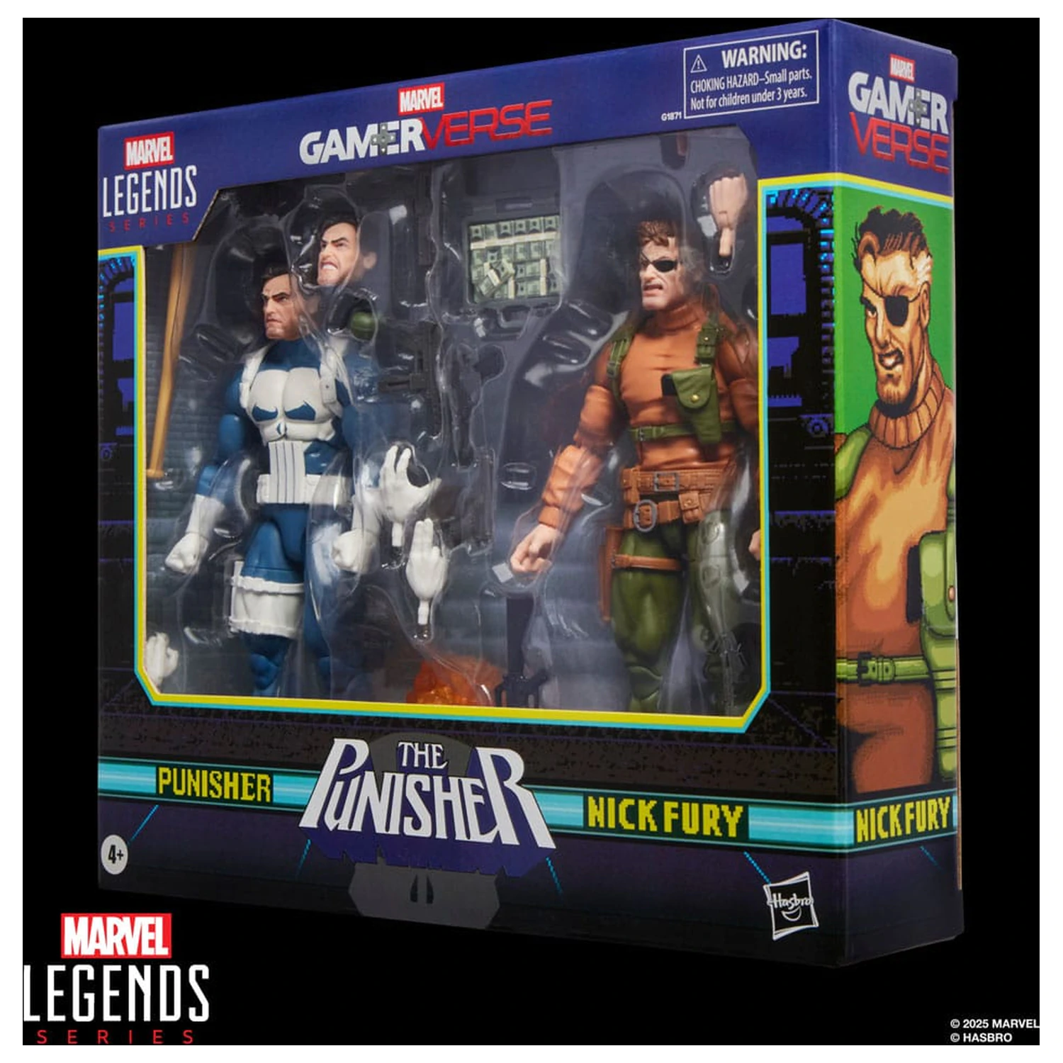 The Punisher Marvel Legends Gamerverse Action-Figuren 2er-Pack Punisher & Nick Fury 15 cm Produktfoto