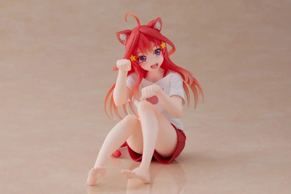 The Quintessential Quintuplets 2 PVC Statue Desktop Itsuki Nakano Newley Written Cat Roomwear Ver. Produktfoto