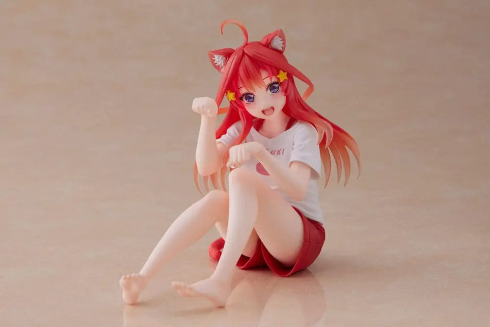 The Quintessential Quintuplets 2 PVC Statue Desktop Itsuki Nakano Newley Written Cat Roomwear Ver. Produktfoto