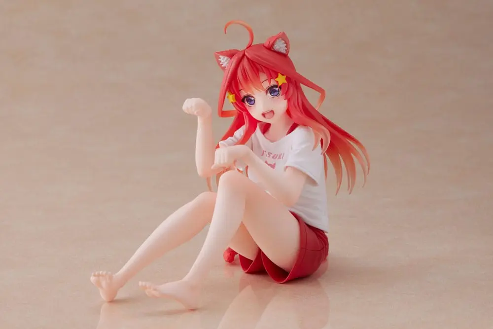 The Quintessential Quintuplets 2 PVC Statue Desktop Itsuki Nakano Newley Written Cat Roomwear Ver. Produktfoto