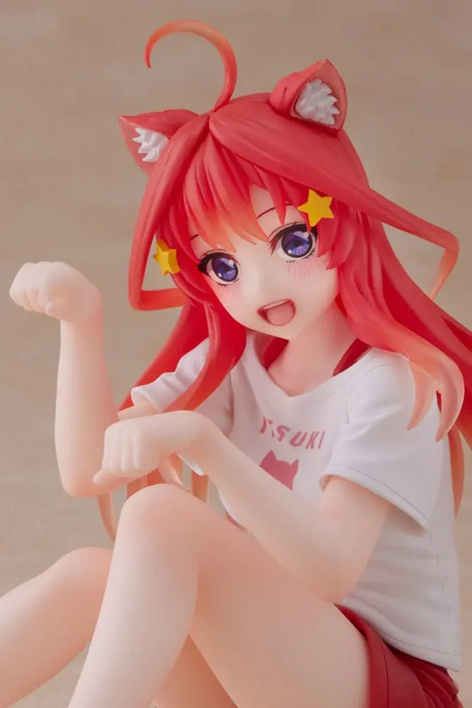 The Quintessential Quintuplets 2 PVC Statue Desktop Itsuki Nakano Newley Written Cat Roomwear Ver. Produktfoto