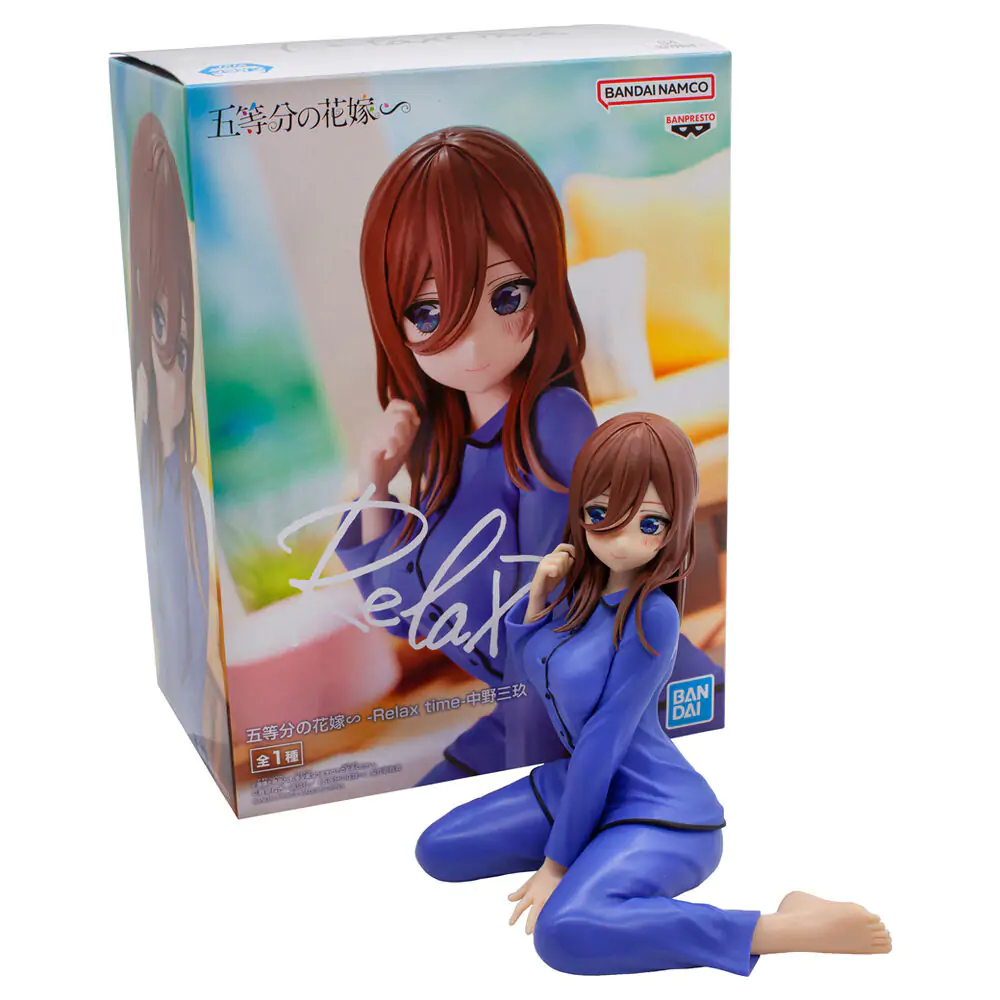 The Quintessential Quintuplets Miku Nakano Relax Time Figur 12cm termékfotó