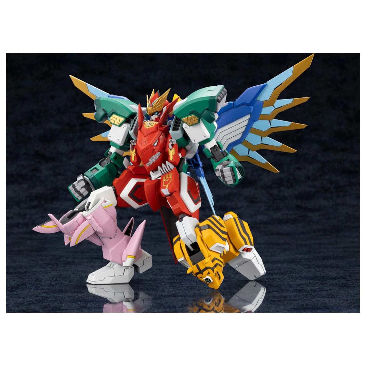 The Red Ranger Becomes an Adventurer in Another World Plastic Model Kit Maximum Kizuna Kaiser 17 cm Produktfoto