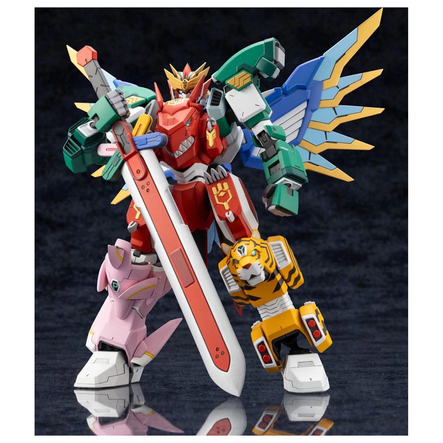 The Red Ranger Becomes an Adventurer in Another World Plastic Model Kit Maximum Kizuna Kaiser 17 cm Produktfoto