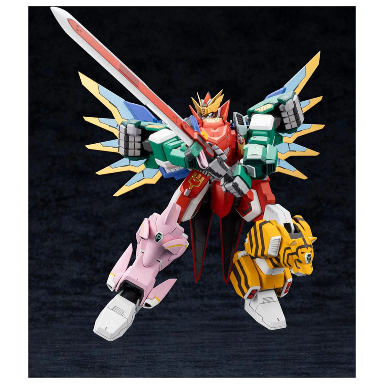 The Red Ranger Becomes an Adventurer in Another World Plastic Model Kit Maximum Kizuna Kaiser 17 cm Produktfoto