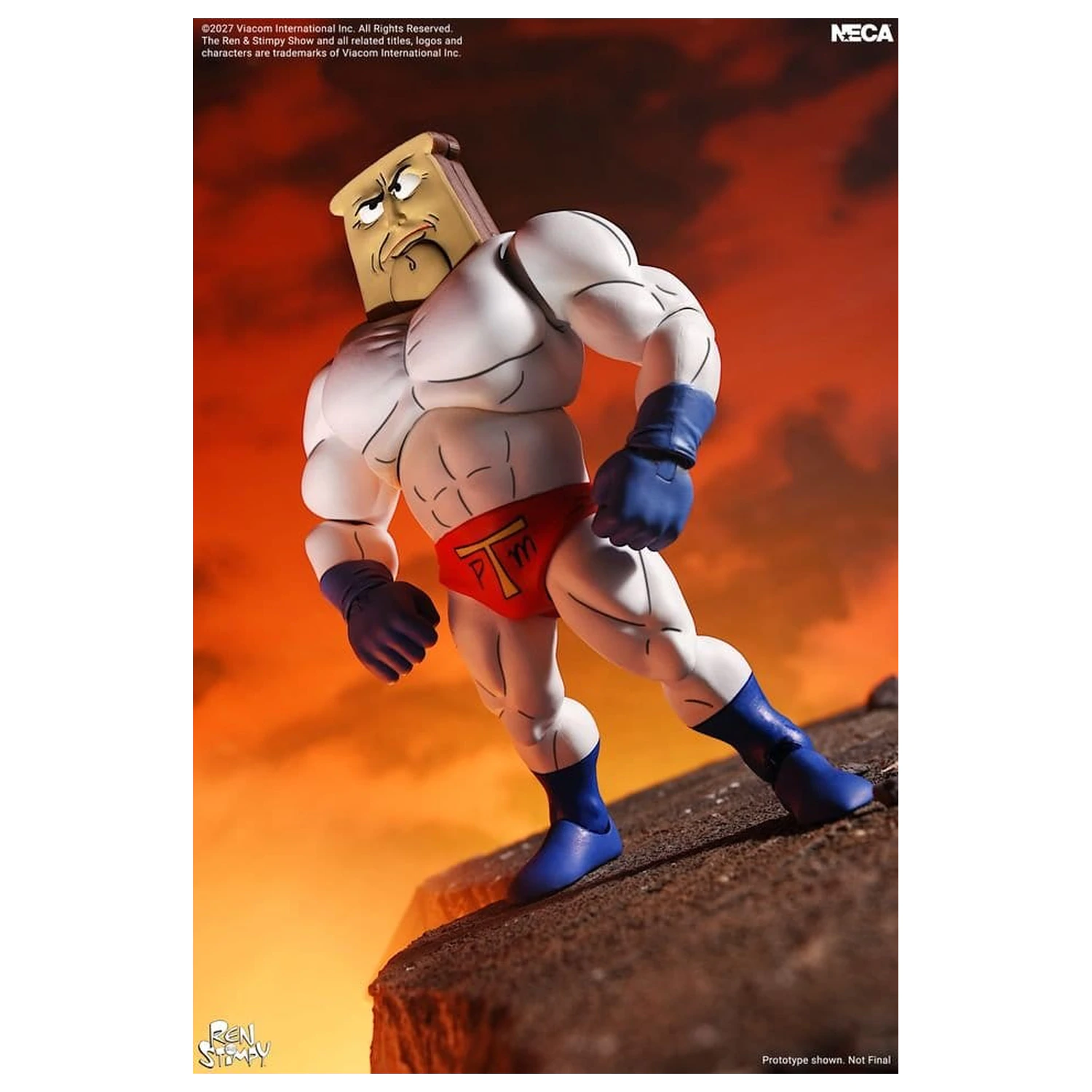 The Ren & Stimpy Show Actionfigur Ultimate Powdered Toast Man 18 cm Produktfoto