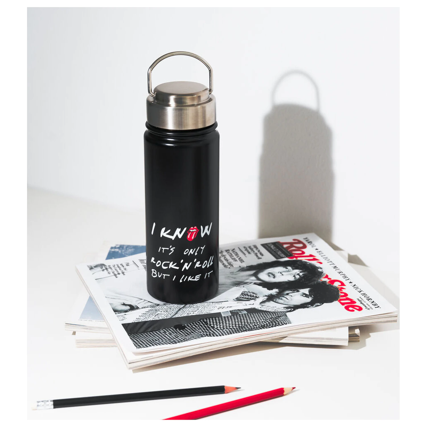 The Rolling Stones Edelstahlflasche 500ml Produktfoto