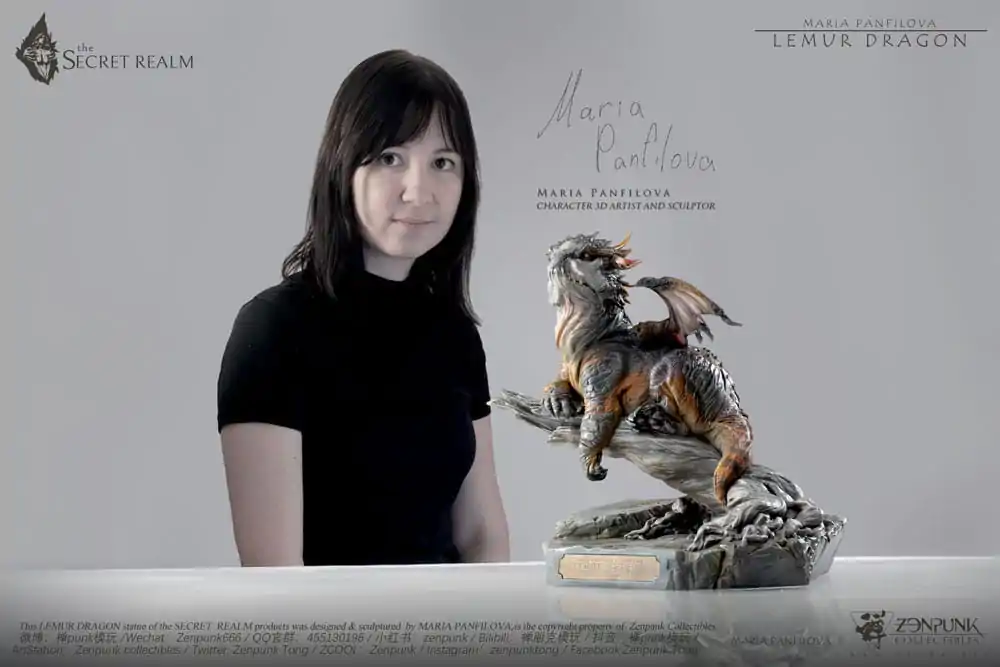 The Secret Realm Statue Lemur Dragon 38 cm Produktfoto