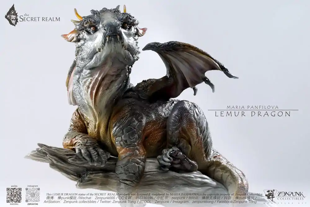 The Secret Realm Statue Lemur Dragon 38 cm Produktfoto