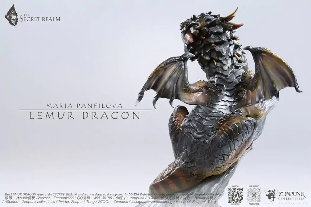 The Secret Realm Statue Lemur Dragon 38 cm Produktfoto