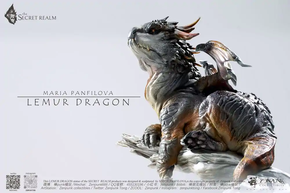 The Secret Realm Statue Lemur Dragon 38 cm Produktfoto