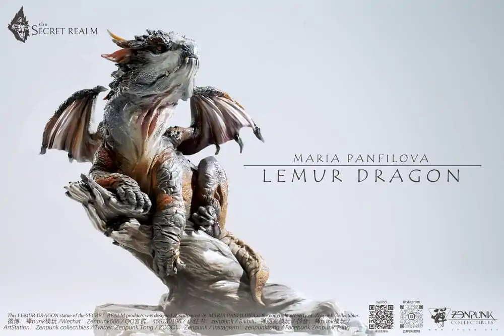 The Secret Realm Statue Lemur Dragon 38 cm Produktfoto