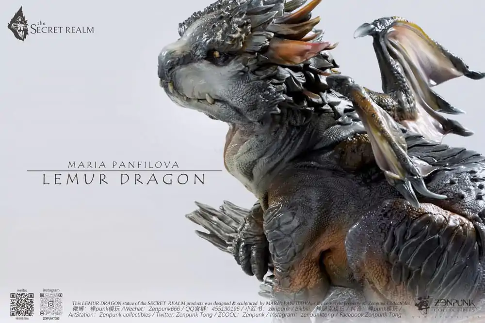 The Secret Realm Statue Lemur Dragon 38 cm Produktfoto