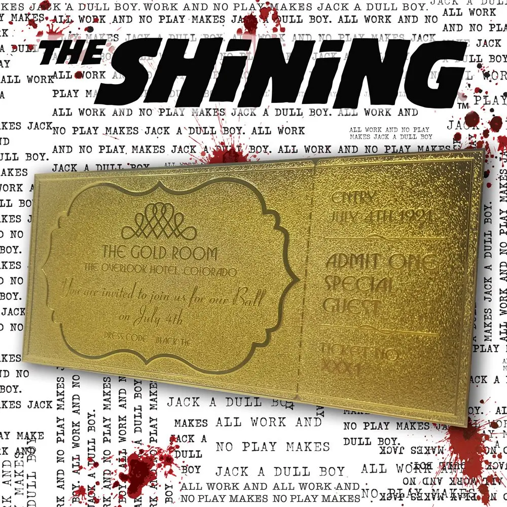 The Shining Replik Gyrosphere Collectible Ticket (vergoldet) Produktfoto
