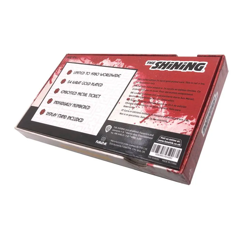The Shining Replik Gyrosphere Collectible Ticket (vergoldet) Produktfoto