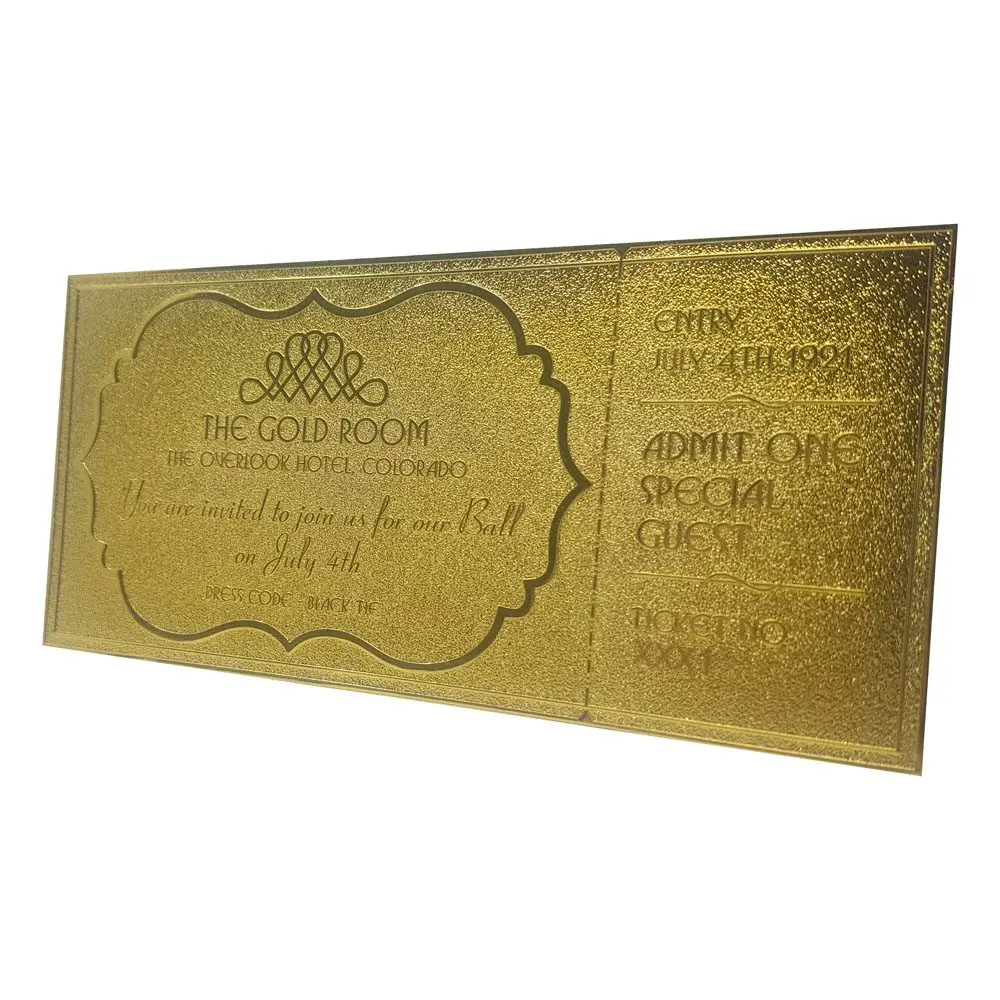 The Shining Replik Gyrosphere Collectible Ticket (vergoldet) Produktfoto