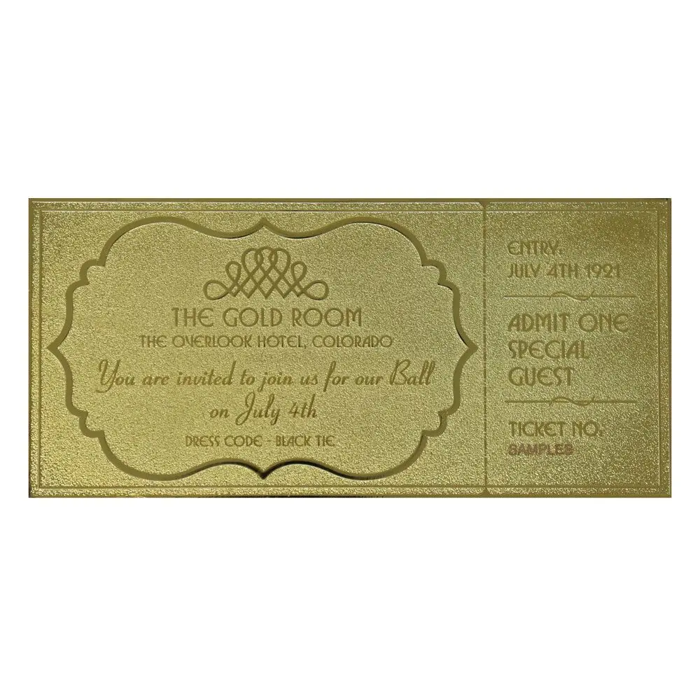The Shining Replik Gyrosphere Collectible Ticket (vergoldet) Produktfoto