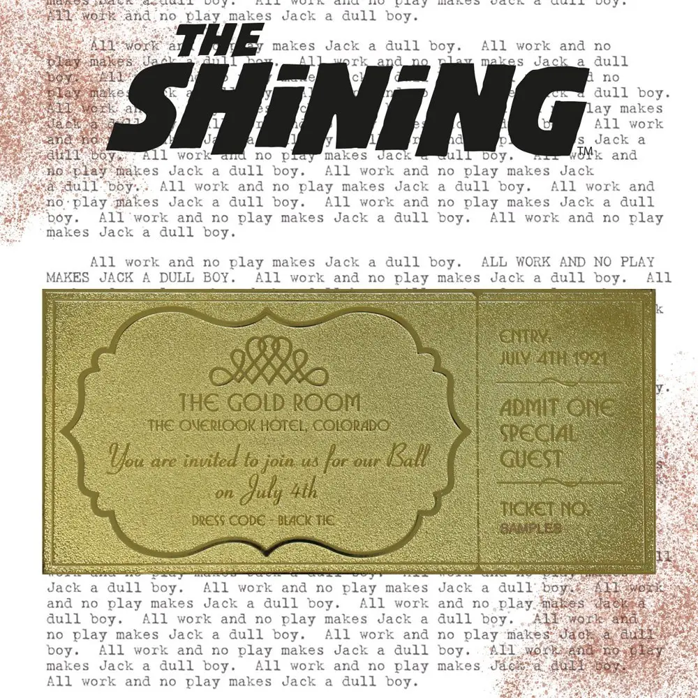The Shining Replik Gyrosphere Collectible Ticket (vergoldet) Produktfoto
