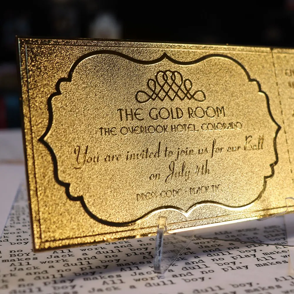 The Shining Replik Gyrosphere Collectible Ticket (vergoldet) Produktfoto
