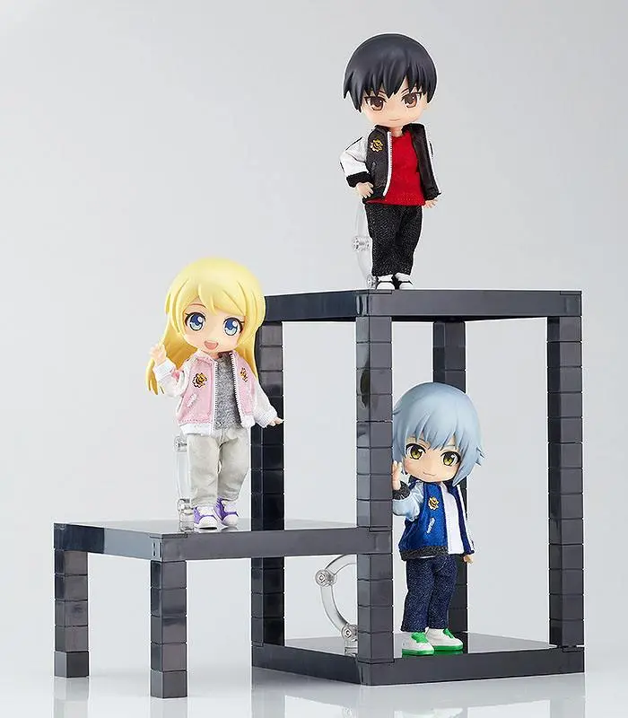 The Simple Stand for Figurn &amp; Models 3-Pack Build-On Type (Black) Produktfoto