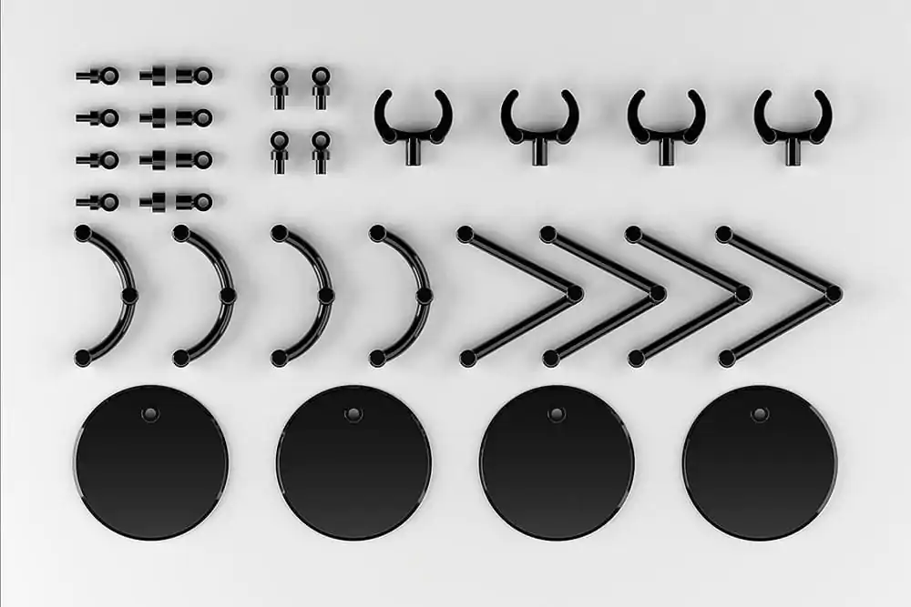 The Simple Stand Mini Nendoroid More für Mini-Figuren & Modelle mini Schwarz 4er-Pack Produktfoto