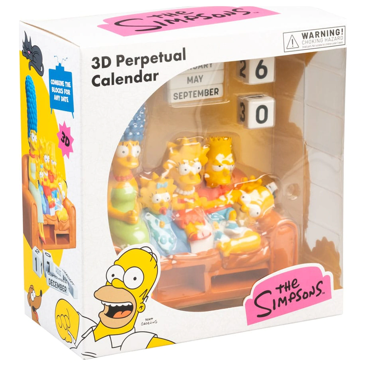 The Simpsons 3D ewiger Kalender Produktfoto