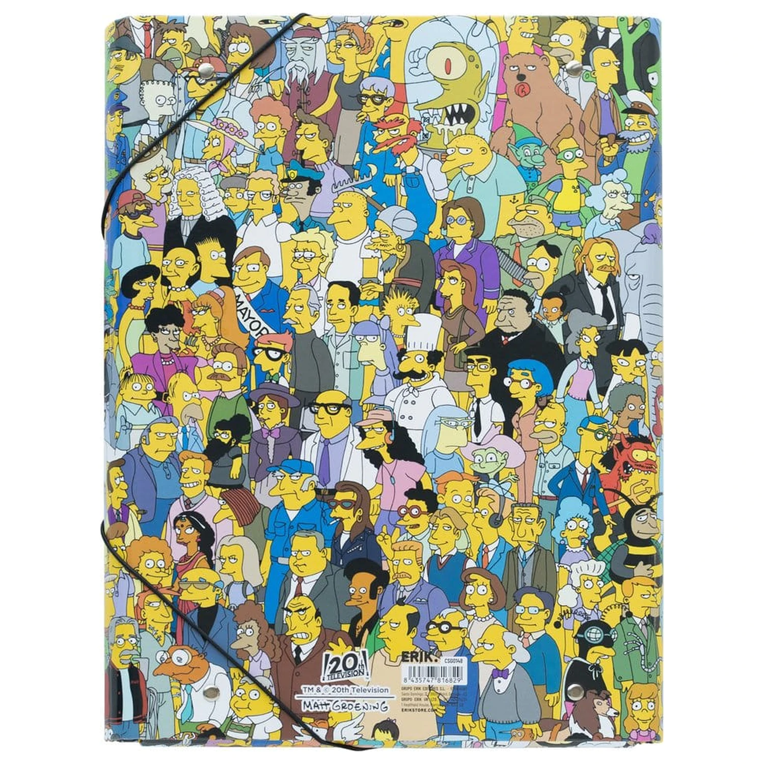 The Simpsons Gummizugmappe 34 x 26 cm Produktfoto
