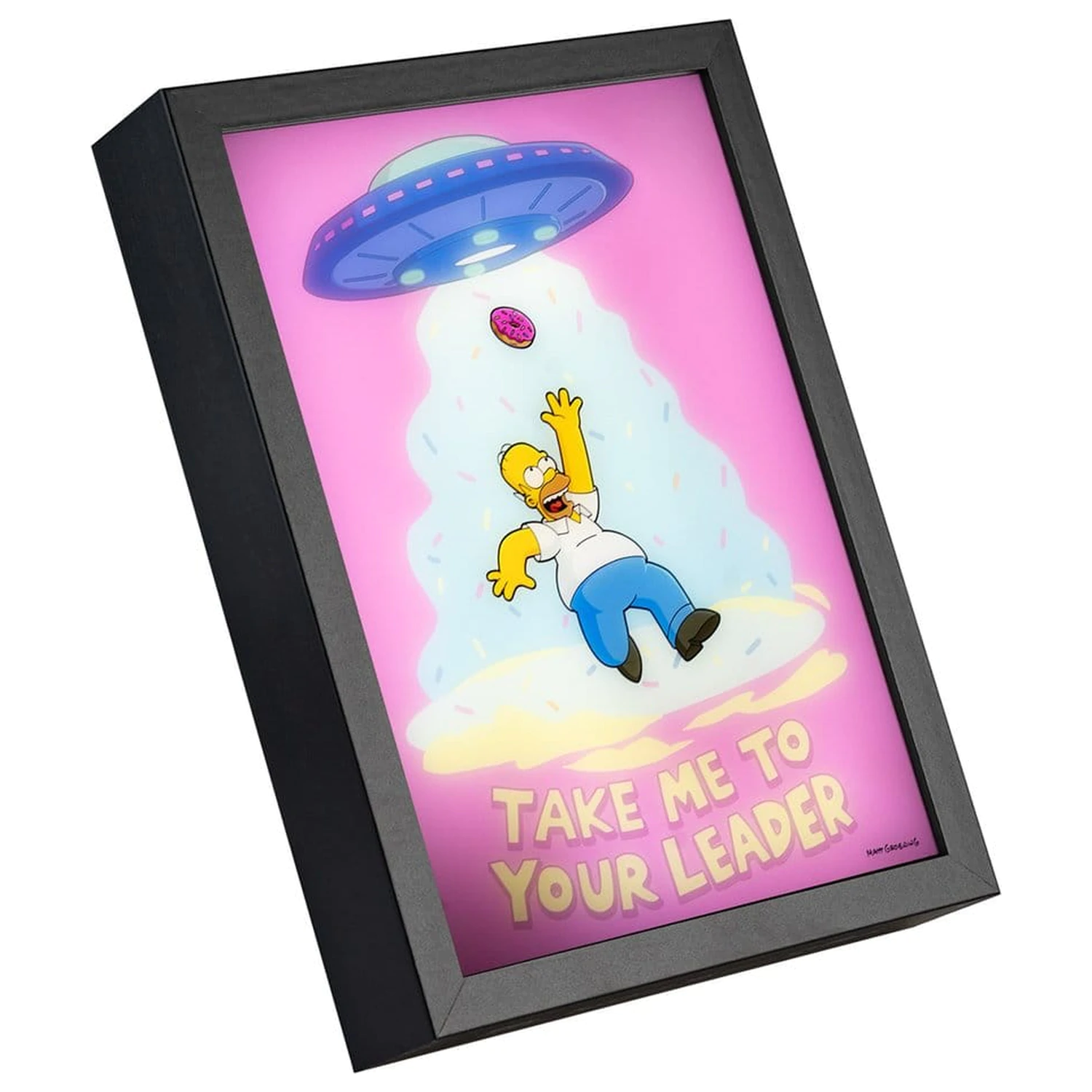 The Simpsons Gerahmtes LED Poster 20 x 28 cm Produktfoto