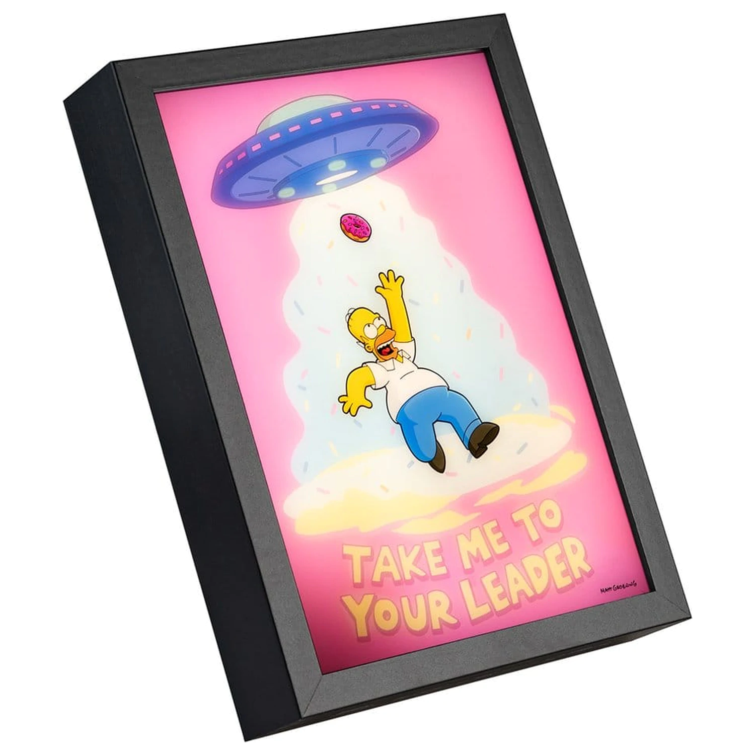The Simpsons Gerahmtes LED Poster 20 x 28 cm Produktfoto